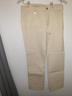 Ralph Lauren white cotton jeans straight leg size 2